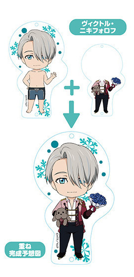 Nendoroid Plus - Dress Up Acrylic Key Ring Yuri on Ice: Victor Nikiforov
