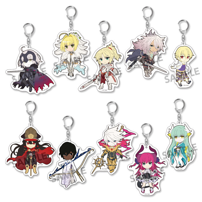 Fate/Grand Order Pikuriru! Fate/Grand Order Trading Acrylic Keychain Vol.3 CDU Of 10